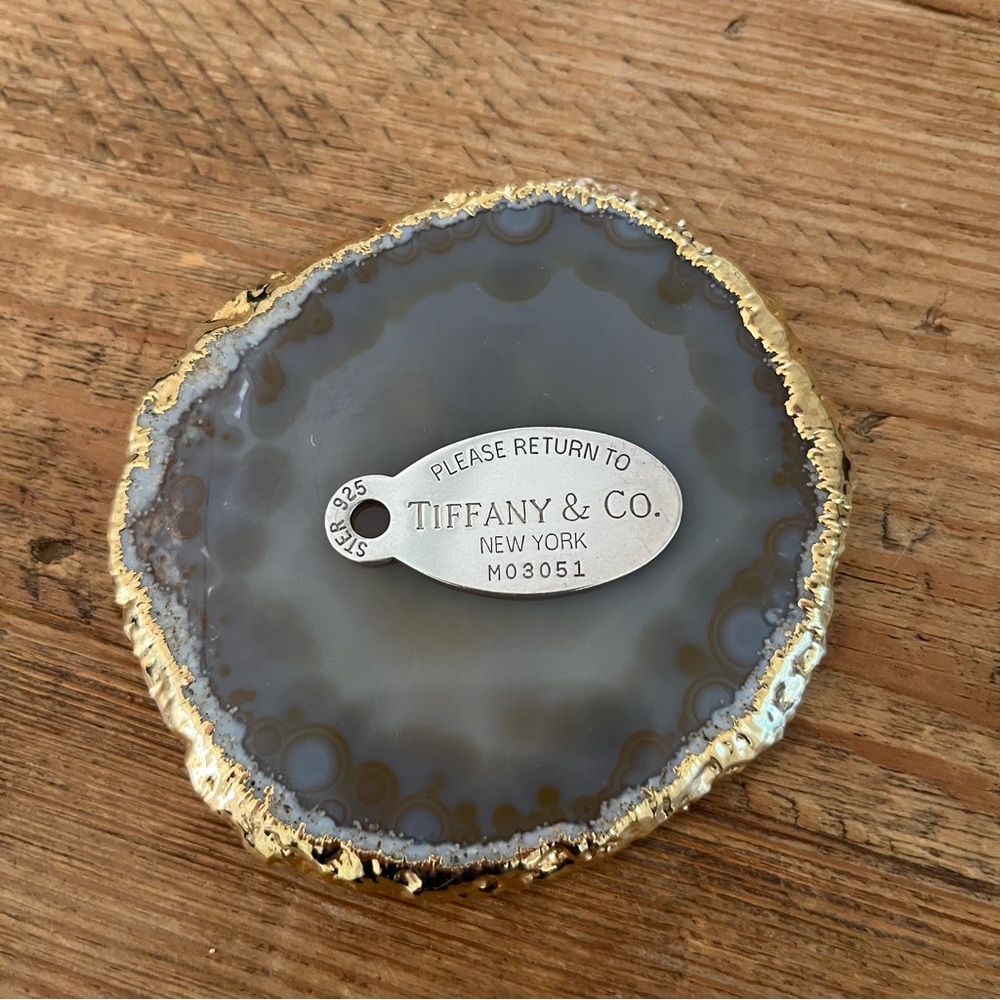 Auth. Tiffany & Co.® Return to Tiffany® Vintage Oval Tag M03051 Sterl. Silver